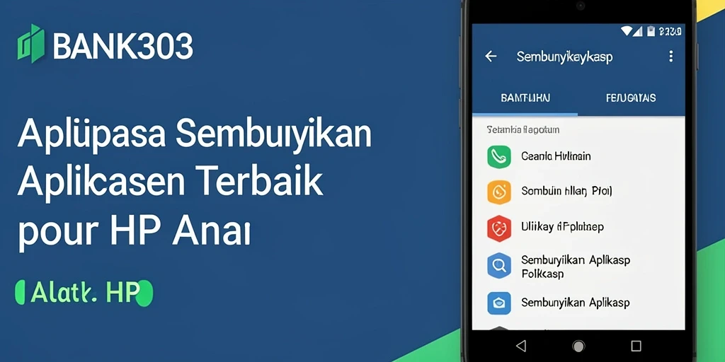 Antarmuka BANK303 yang elegan dan fungsional untuk menyembunyikan aplikasi.