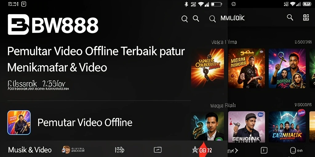 Antarmuka BW888 yang sederhana dan fungsional.