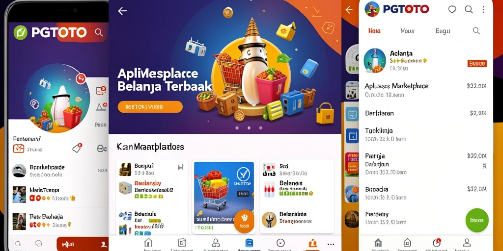 Tampilan antarmuka aplikasi PGTOTO yang mudah digunakan untuk belanja online.