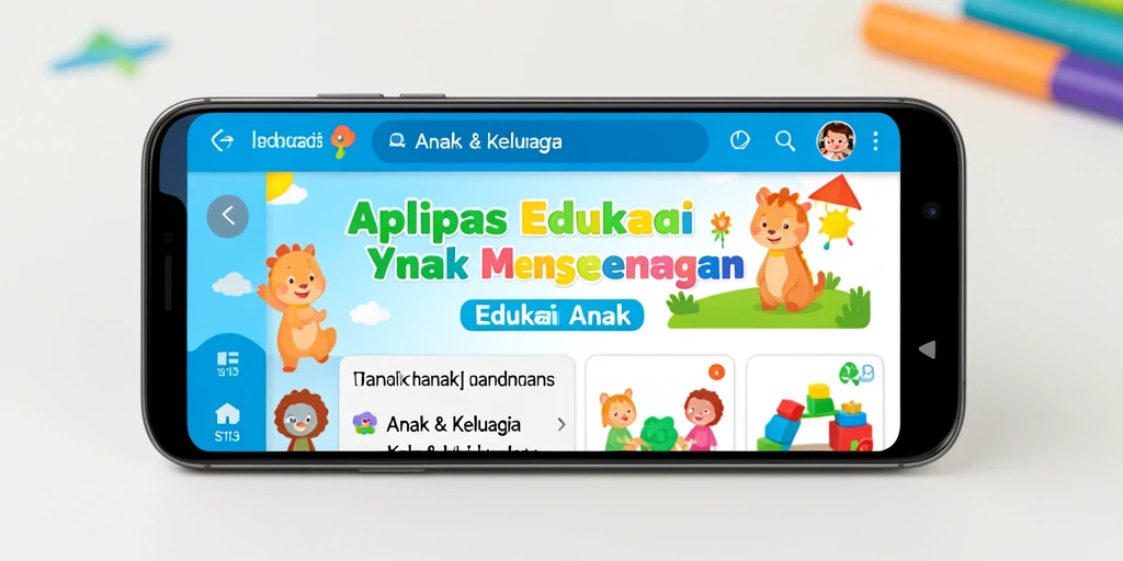 Tampilan antarmuka S13 yang interaktif untuk edukasi anak.