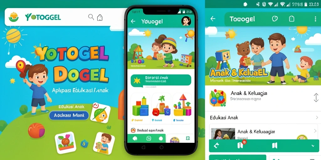 Tampilan antarmuka aplikasi YOTOGEL yang ceria dan interaktif.